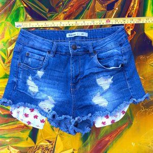 🌵7/$45🌵High-Waisted Canada Day Daisy Duke Shorts
